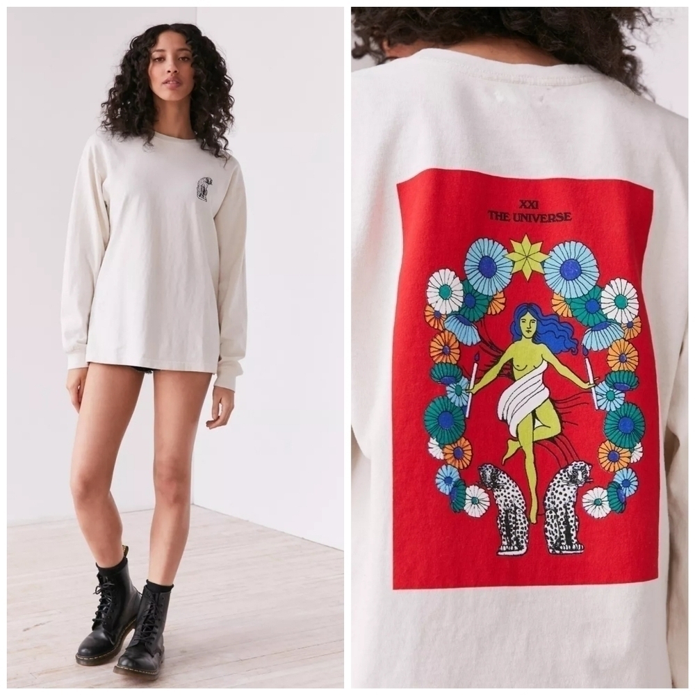 Urban Outfitters Silence + Noise The Universe Long Sleeve Tee